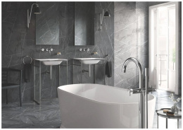 Внешняя часть смесителя для раковины GROHE Atrio на 3 отверстия, хром (20164003)