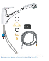 Смеситель для кухни GROHE Eurodisc, хром (32257001)