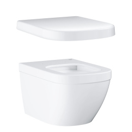Унитаз подвесной GROHE Euro Ceramic с сиденьем с микролифтом, альпин-белый (NW0023-1)