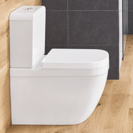 Унитаз напольный безободковый GROHE Euro Ceramic с бачком и сиденьем с микролифтом, альпин-белый (NW0050)