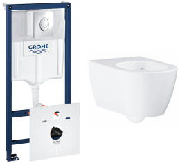Комплект инсталляции GROHE Rapid SL 4 в 1 с унитазом Essence (NW0124)