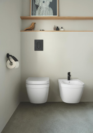 Смеситель для биде GROHE Eurosmart с донным клапаном, S-size, черный матовый (329292433)