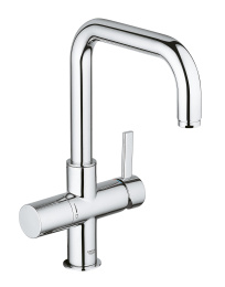 Смеситель для кухонной мойки GROHE Blue Pure с функцией фильтрации, без фильтра в комплекте, хром (31303000)