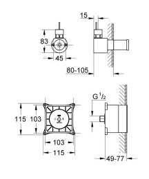 Блок для генератора пара для систем GROHE F-digital deluxe (29074000)