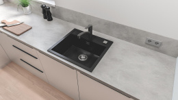 Смеситель для кухни GROHE Start c вытяжным изливом 2 режима, черный (303072431/UA), уцененный