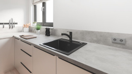 Смеситель для кухни GROHE Start c вытяжным изливом 2 режима, черный (303072431/UA), уцененный