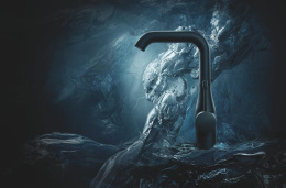 Смеситель для раковины GROHE Essence без донного клапана, L-size, фантомный черный (24177KF1)