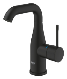 Смеситель для раковины GROHE Essence без донного клапана, M-size, фантомный черный (24176KF1)