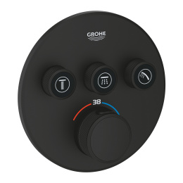 Душевая система GROHE Grohtherm SmartControl с термостатом для душа, матовый чёрный (34863KF0)