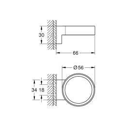 Держатель GROHE Selection, хром (41027000/UA), уцененный товар
