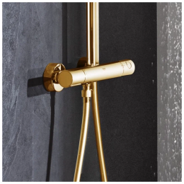 Душевая система GROHE Euphoria System 310 с термостатом для душа, холодный рассвет глянец (26075GL0)