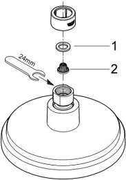 Верхний душ GROHE Rainshower Cosmopolitan 160, 4 режима, хром (27134000)