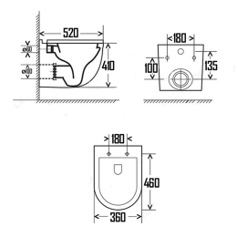 Комплект инсталляции GROHE Solido 38811KF0 с унитазом AQUAme AQM2010 и сиденьем с микролифтом, смыв Quiet (NW0301)