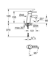 Готовый комплект для ванной комнаты GROHE Concetto (NB0012)