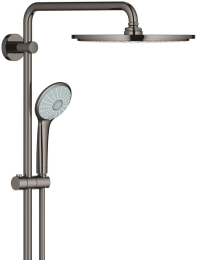 Душевая система GROHE Euphoria System 310 с термостатом для душа, темный графит глянцевый (26075A00)