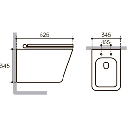 Комплект инсталляции GROHE Rapid SL NW0145/S с унитазом Aqueduto MACIO Plus MACT0240 и сиденьем с микролифтом (NW0214)