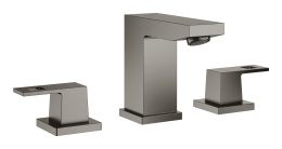 Смеситель для раковины GROHE Eurocube на 3 отверстия, темный графит матовый (20351AL0)