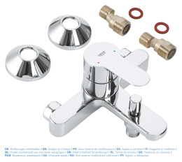 Готовый комплект для ванной комнаты GROHE BauEdge (NB0004-2)