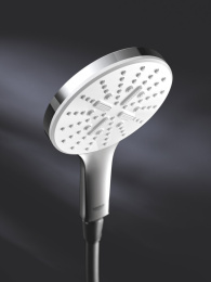 Ручной душ GROHE Rainshower SmartActive 130, 9,5 л/мин, 3 режима, белая луна (26574LS0)