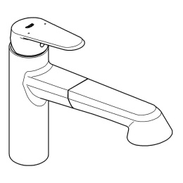 Смеситель для кухни GROHE Eurodisc Cosmopolitan, хром (32257002)