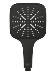 Ручной душ GROHE Rainshower SmartActive 130 Cube, 8,5 л/мин, 3 режима, матовый черный (265822430)