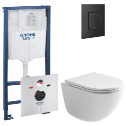 Комплект инсталляции GROHE Solido 3 в 1 с унитазом Тренд CN4008T и звукоизоляционным комплектом (NW0791)
