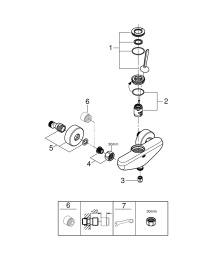 Смеситель для душа GROHE Eurodisc Joy, хром (23430000)