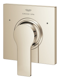 Внешняя часть смесителя для раковины GROHE Allure скрытого монтажа, на 2 отверстия, M-Size, темный графит глянец (19386A02)