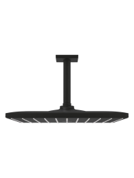 Верхний душ GROHE Rainshower Mono 310 Cube, 7,5 л/мин, 1 режим, 142 мм, фантомный черный (26566KF0)