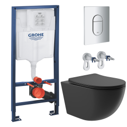 Комплект инсталляции GROHE Rapid SL NW0145/S с унитазом Aqueduto OVO OVO0140 и раковиной Aqueduto ESPIRAL ESP0240 (NW0465)