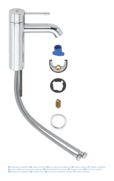 Смеситель для раковины GROHE Essence, S-size, хром (23590001)