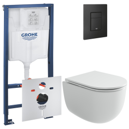 Комплект инсталляции GROHE Solido 3 в 1 с унитазом Вога CN4012T и звукоизоляционным комплектом (NW0839)