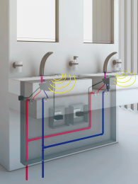 Угловой вентиль GROHE Egaplus 1/2"-3/8" для подключения смесителей, хром (41263000)