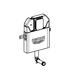 Смывной бачок для унитаза GROHE Solo Slim (39682000)