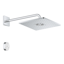 Верхний душ GROHE Rainshower SmartConnect 310 Cube, 7,5 л/мин, 2 режима, 422 мм, хром (26642000)