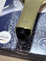 Душевая система GROHE Essence со смесителем для душа, холодный рассвет глянец (25287GL0/U), уцененный товар