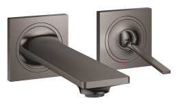 Внешняя часть смесителя для раковины GROHE Allure скрытого монтажа, на 2 отверстия, S-Size, темный графит глянец (19309A02)