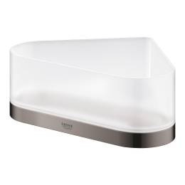 Полочка для душа GROHE Selection, угловая с держателем, темный графит глянец (41038A00)