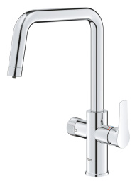 Смеситель для кухонной мойки GROHE Blue Pure Start с функцией фильтрации, без фильтра в комплекте, хром (30595000)