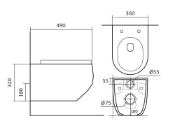 Комплект инсталляции GROHE Rapid SL 1000044 с унитазом Aquatek ЕВРОПА AQ1900T-00 и сиденьем с микролифтом (NW0673)
