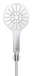 Душевой набор GROHE Rainshower SmartActive 130, 3 режима, 1500 мм, 9,5 л/мин, белая луна (26581LS0)