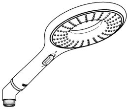 Ручной душ GROHE Rainshower Icon, 2 режима, хром/коричневый (27633000)