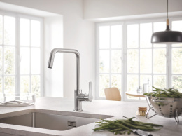 Смеситель для кухни GROHE Eurosmart, суперсталь (30567DC0)