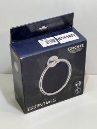 Дозатор жидкого мыла GROHE Essentials с держателем, хром (40448001/U), уцененный товар