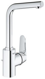Смеситель для раковины GROHE Eurodisc Cosmopolitan с донным клапаном, L-size, хром (23054003)