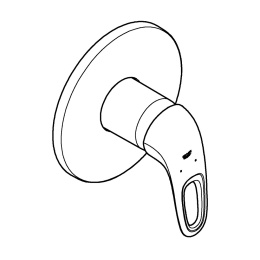 Внешняя часть смесителя для душа GROHE Eurostyle Solid, хром (24048003)