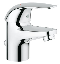 Смеситель для раковины GROHE Euroeco с донным клапаном, S-size, хром (23262000)
