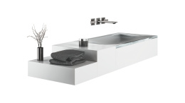 Внешняя часть смесителя для раковины GROHE Allure скрытого монтажа, на 3 отверстия, M-Size, темный графит глянец (20193A02)