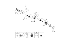 Смеситель для душа GROHE Start QuickFix, хром (24208002)