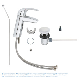 Смеситель для раковины GROHE Eurosmart, M-size, хром (23322001)